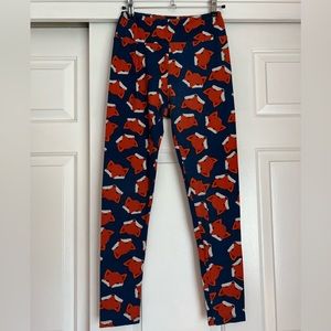 NWOT LulaRoe Fox Print OS Leggings